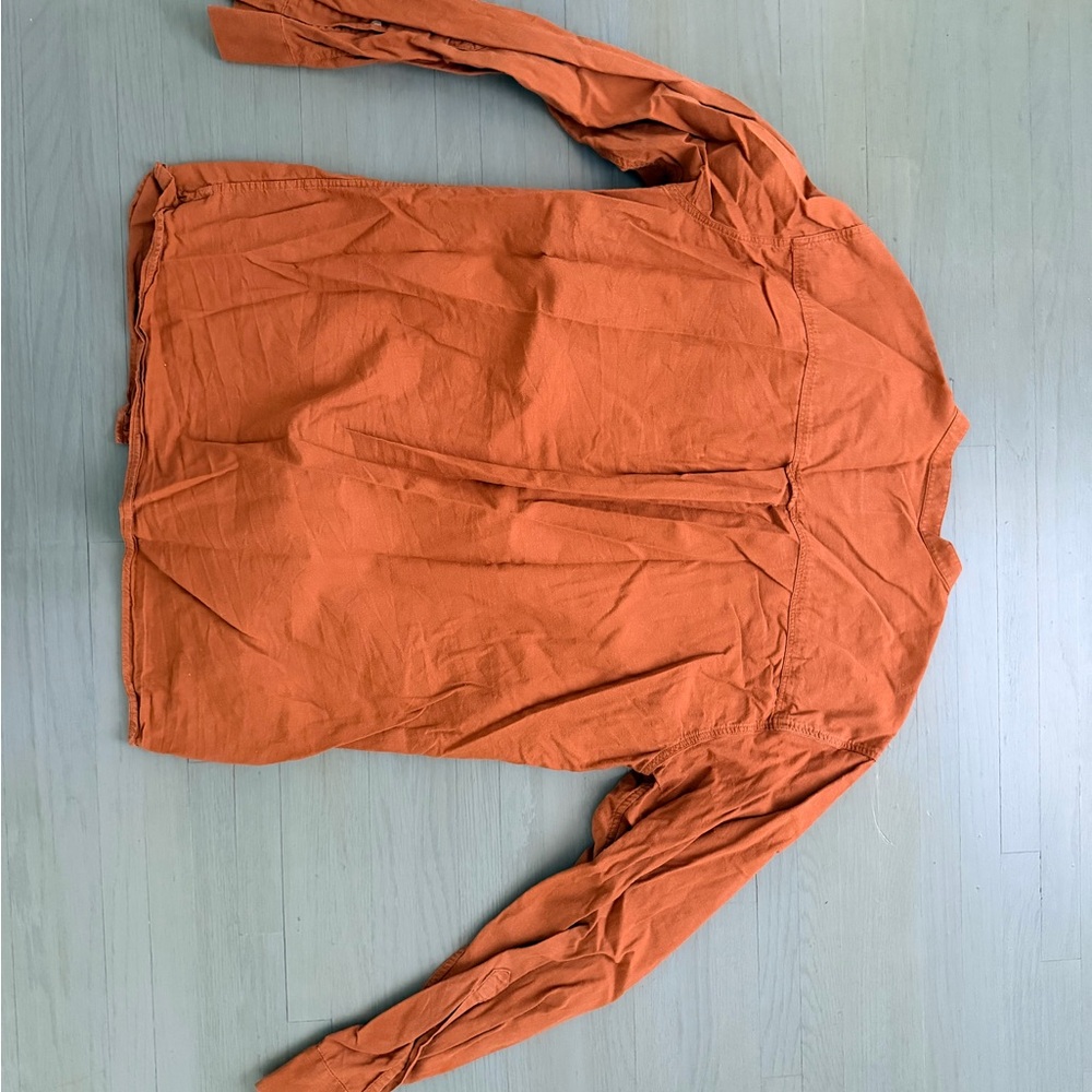 Zara Men's Rust Button Down Shirt - Picture 4 of 4